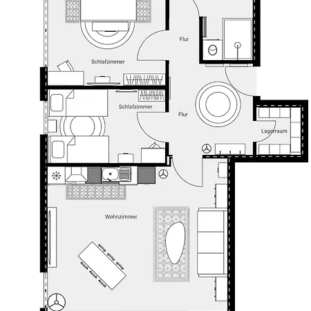 Premium 85qm Nahe Therme&kurpark 1-6 Pers Parkplatz Bad Lippspringe