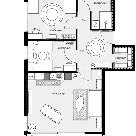 Premium 85qm Nahe Therme & Kurpark 1-6 Pers Parkplatz *