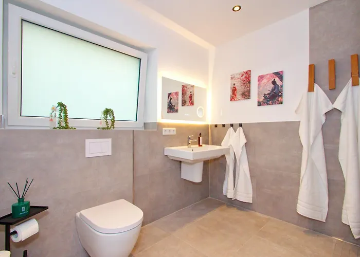 Premium 85qm Nahe Therme & Kurpark 1-6 Pers Parkplatz Appartamento *