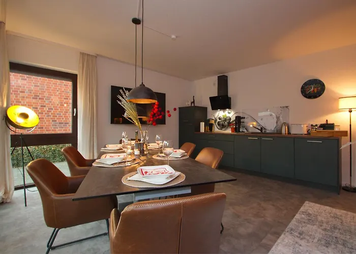 Апартаменты Premium Apartment 85Qm Nahe Therme & Kurpark 1-6 Pers Parkplatz Бад-Липпшпринге